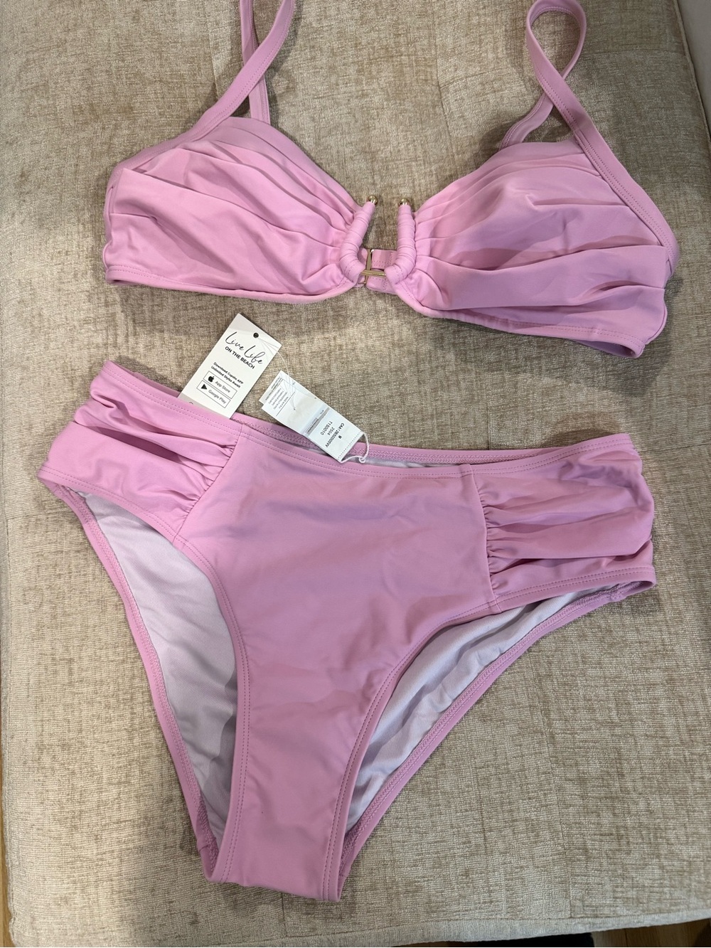 Light Pink Two-Piece Bikini Set